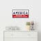20" Land of the Free Because of the Brave Patriotic Metal Wall Sign